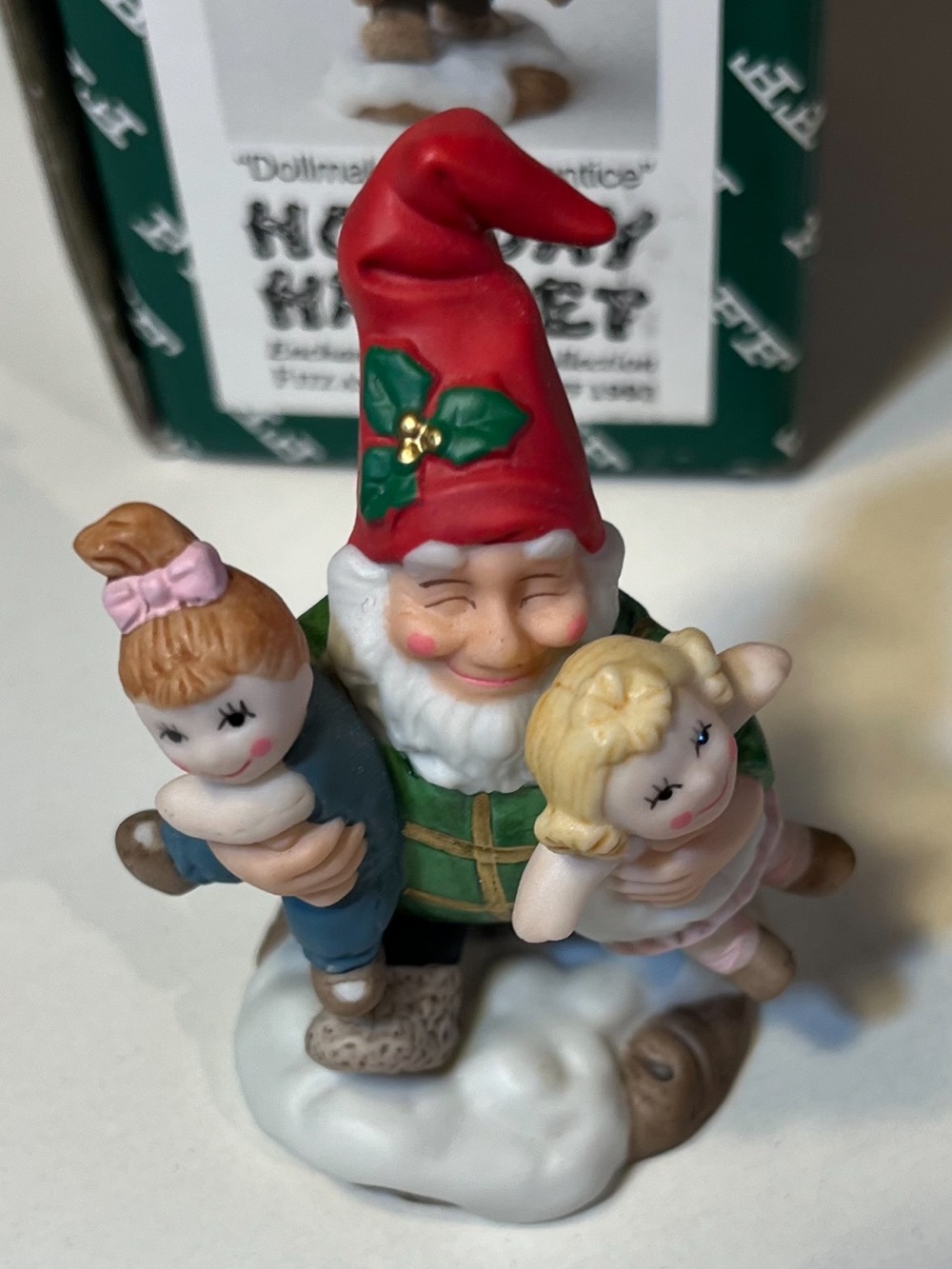 Fitz and Floyd Holiday Hamlet Doll Makers Apprentice